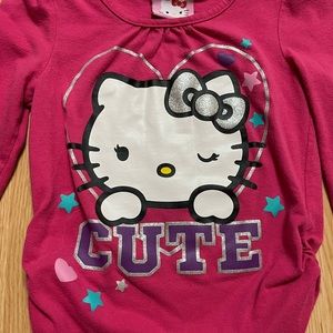 Lot of 6 girls long sleeved shirts. Size 3T. Various brands.